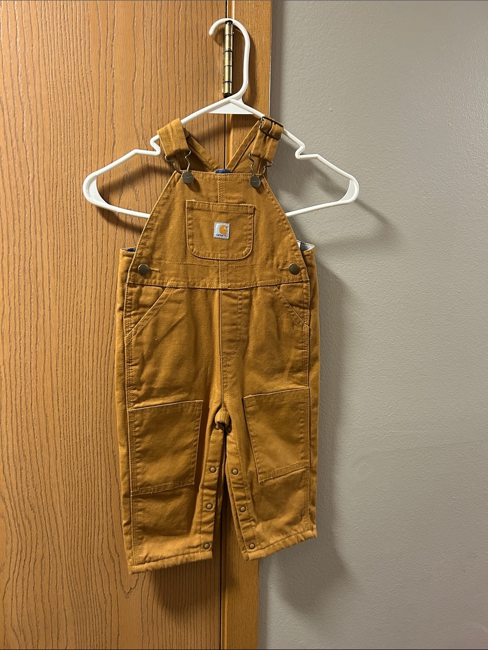 Carhartt Kids Tan/Gold Duck Overalls